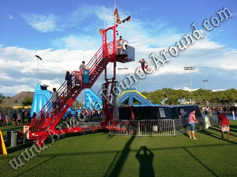 Zero shock stunt jumping tower rental AZ